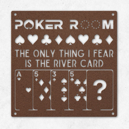 POKER METAL WALL ART