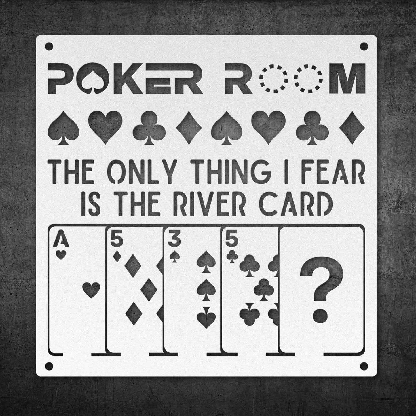 POKER METAL WALL ART