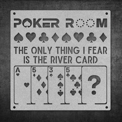 POKER METAL WALL ART