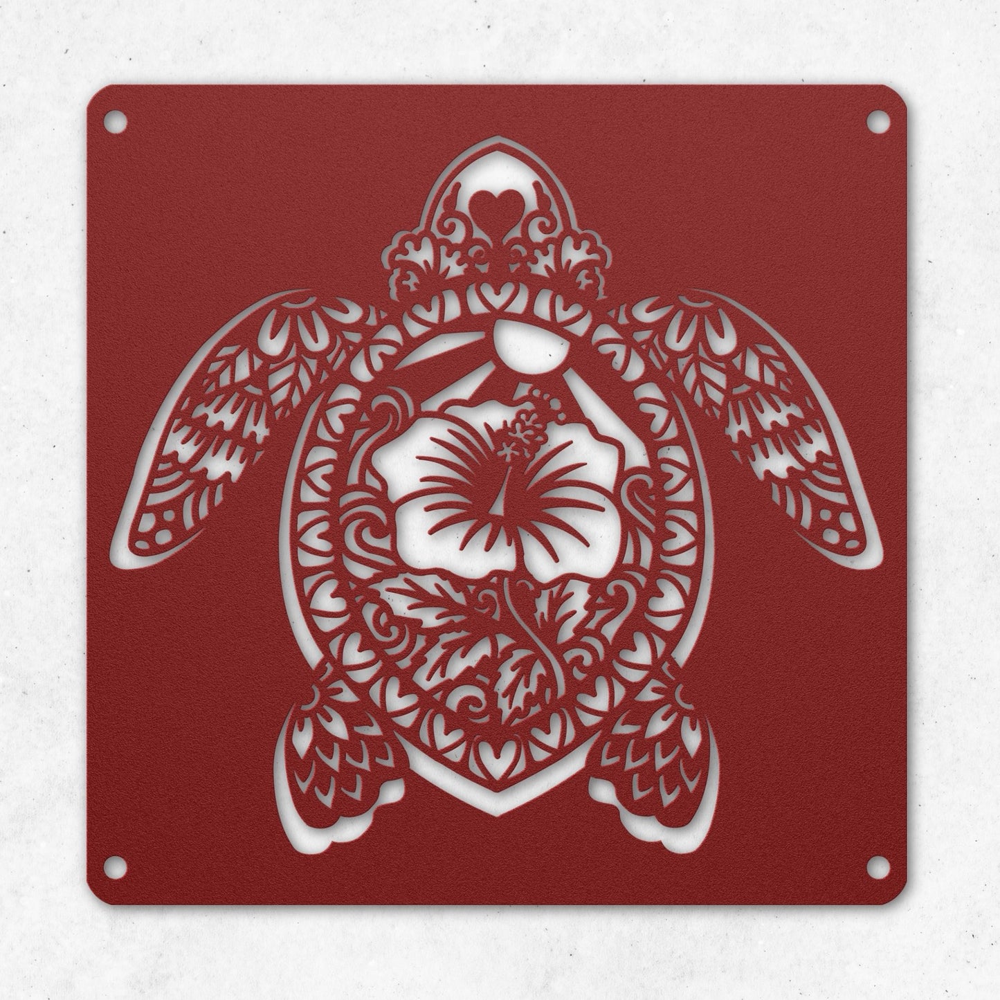 SEA TURTLE METAL WALL ART 1