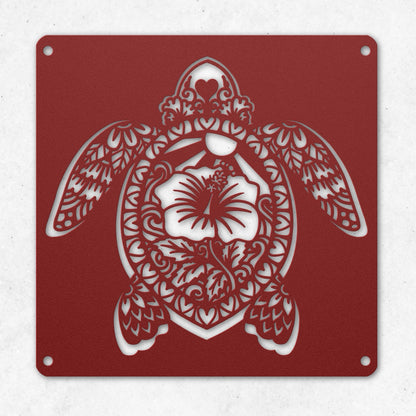 SEA TURTLE METAL WALL ART 1