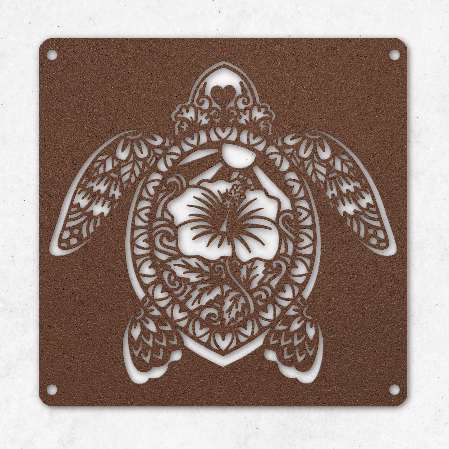 SEA TURTLE METAL WALL ART 1