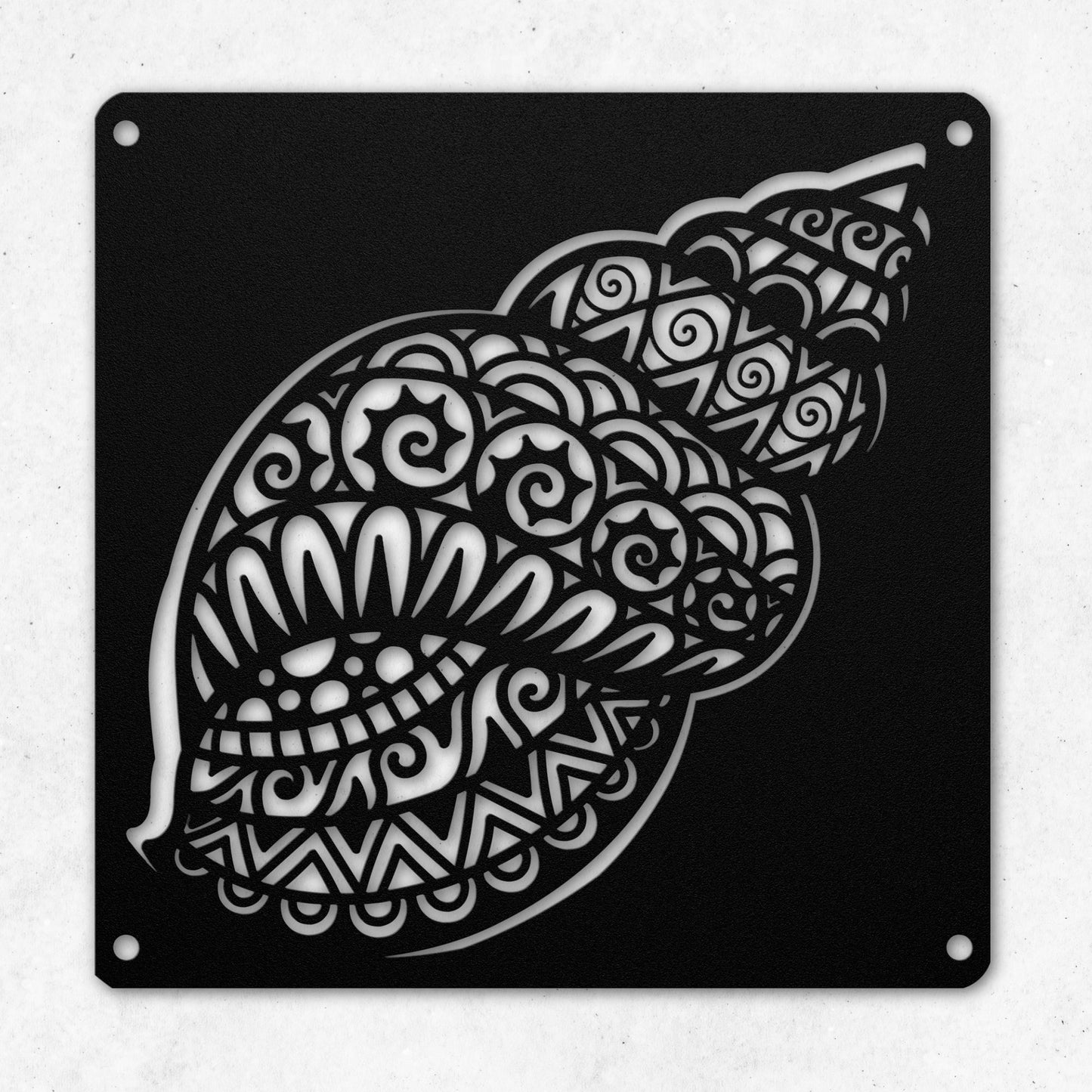 SEASHELL METAL WALL ART