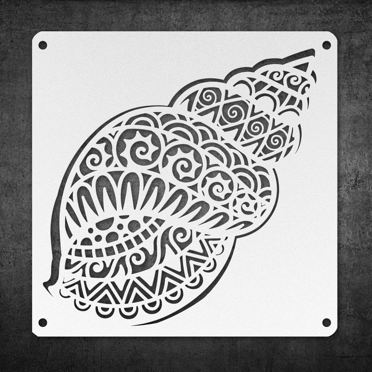 SEASHELL METAL WALL ART