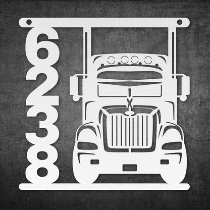 TRUCKER METAL SIGN 2