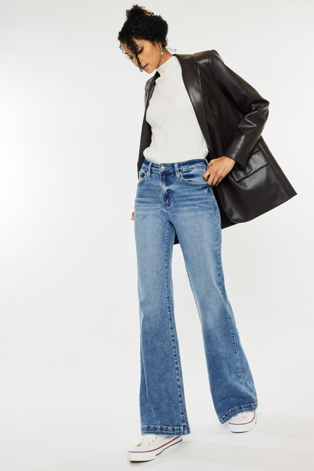 High Rise Wide Leg Jeans