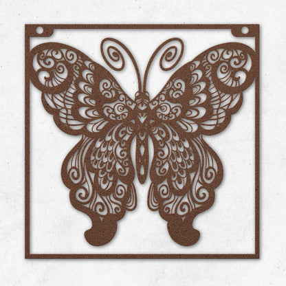 BUTTERFLY METAL WALL ART