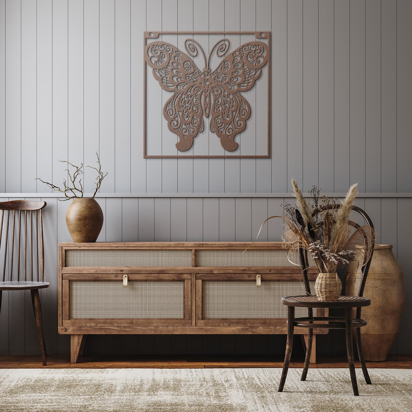 BUTTERFLY METAL WALL ART