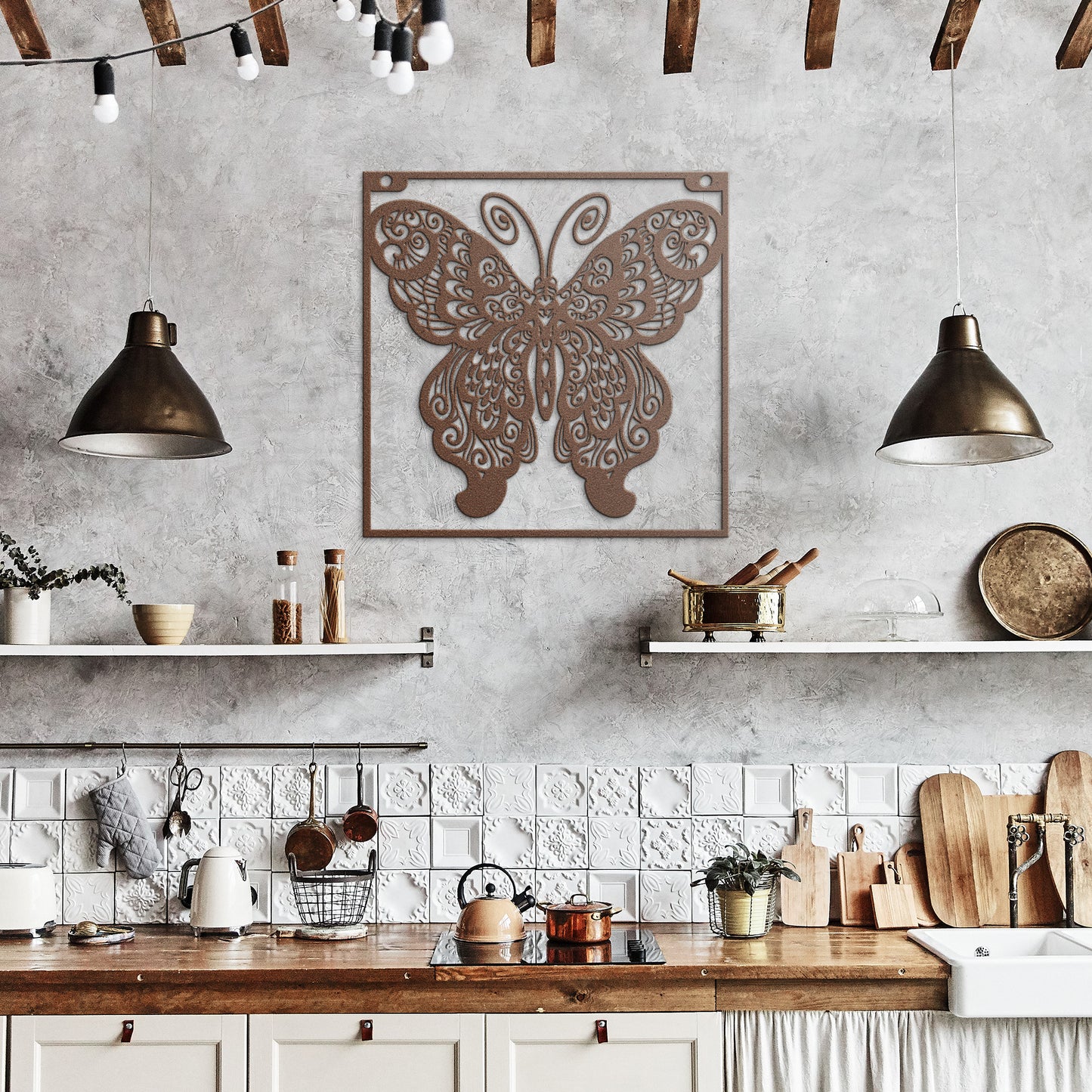 BUTTERFLY METAL WALL ART