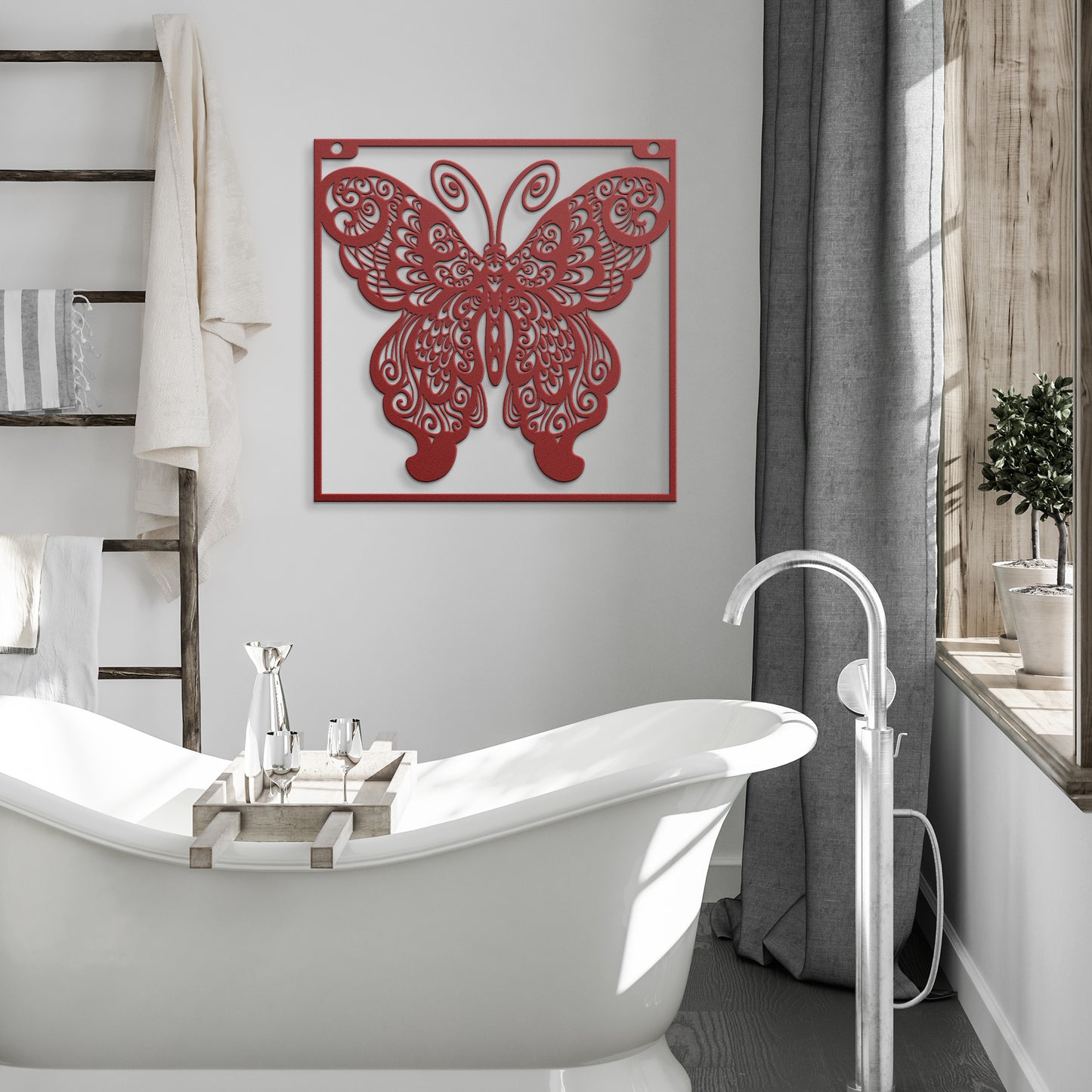 BUTTERFLY METAL WALL ART