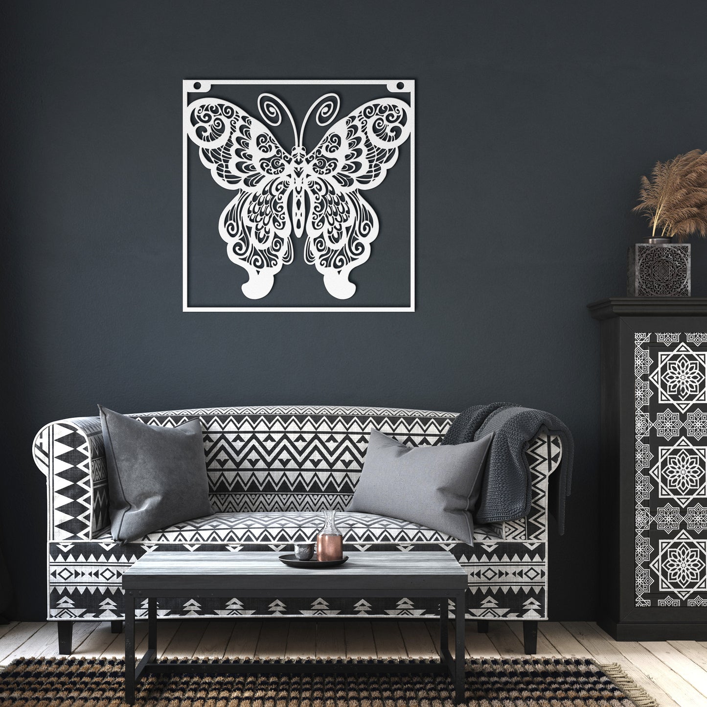 BUTTERFLY METAL WALL ART