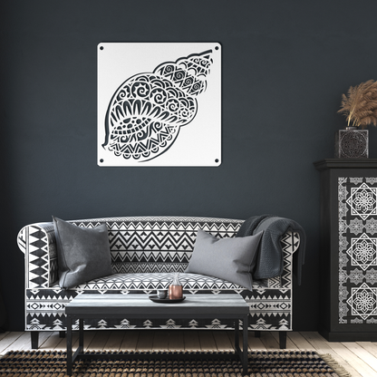 SEASHELL METAL WALL ART