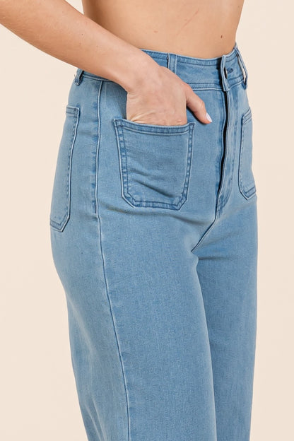 High Waist Wide Leg Jeans