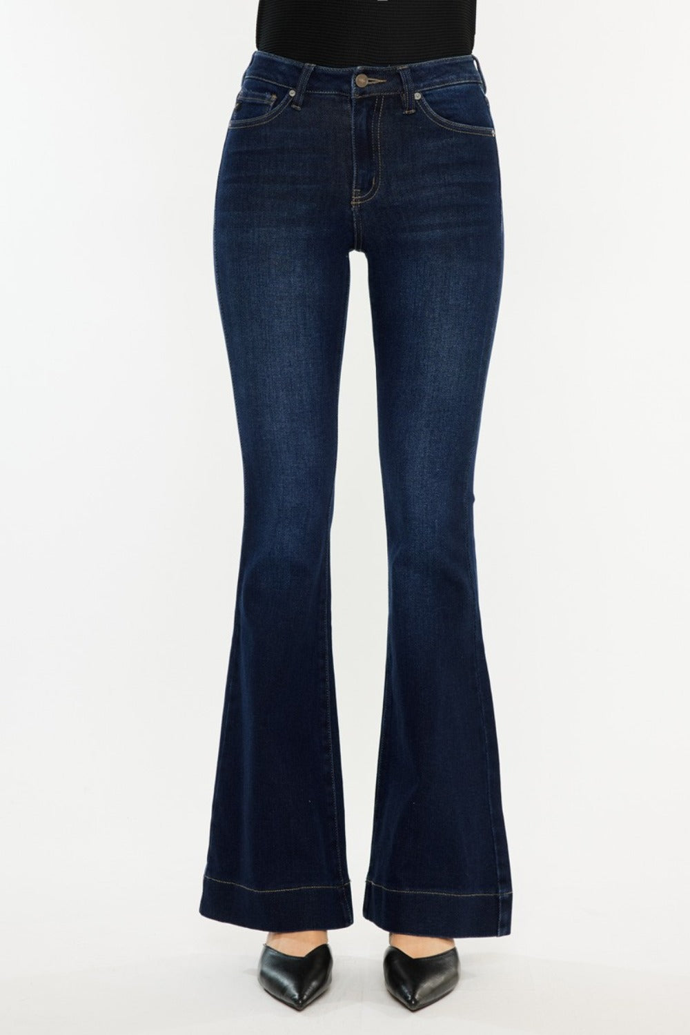 High Rise Slim Flare Jeans