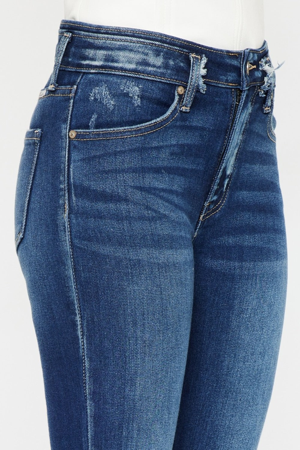 High Rise Ankle Skinny Jeans